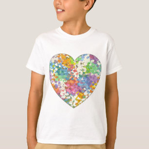 T-shirt Coeurs Pastel Confetti