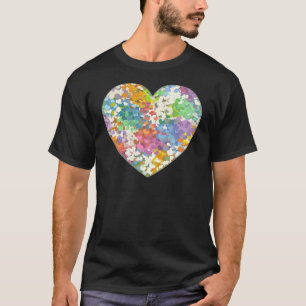 T-shirt Coeurs Pastel Confetti