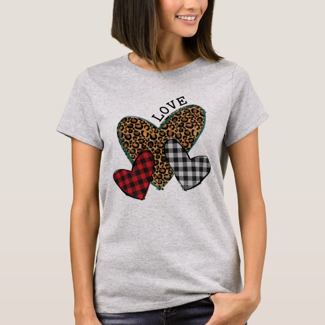 T-shirt Coeurs Posters de animaux d'amour des femmes (Devant)