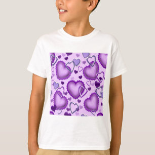T-shirt Coeurs pourpres