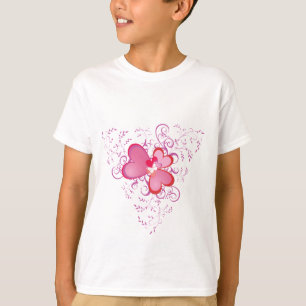T-shirt Coeurs roses