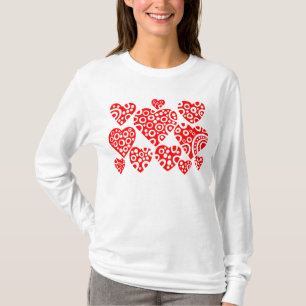 T-shirt Coeurs - Rouge