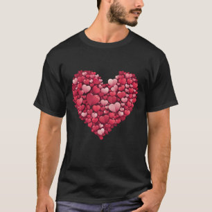 T-shirt Coeurs rouges mignons