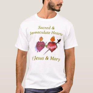 T-shirt Cœurs sacrés et immaculés