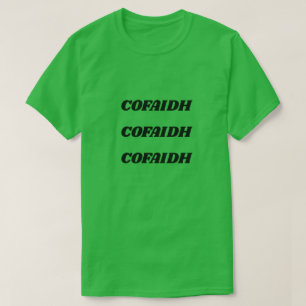 T-shirt cofaidh, café en gaélique écossais