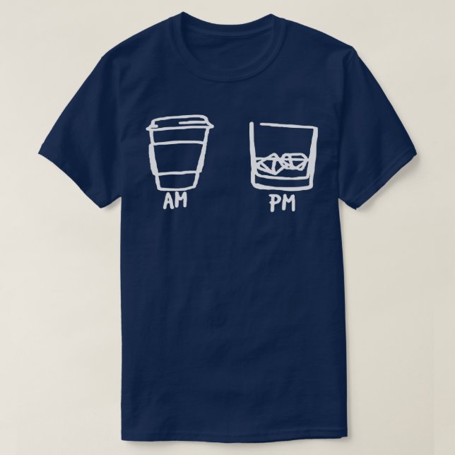 T-shirt Coffee AM PM Win - 39 (Design devant)