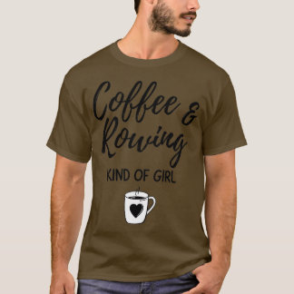 T-shirt Coffee amp Aviron type fille