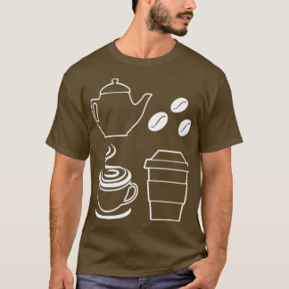 T-shirt Coffee Beans Coffee Elements Coffee Lover Graphism