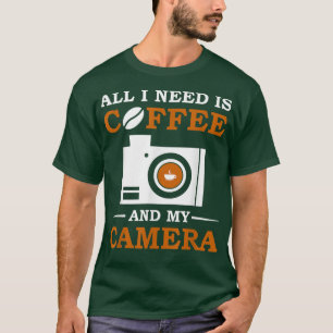 T-shirt Coffee Camera Photographe Lens Photoj