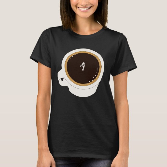 T-shirt Coffee Cup Diver (Devant)
