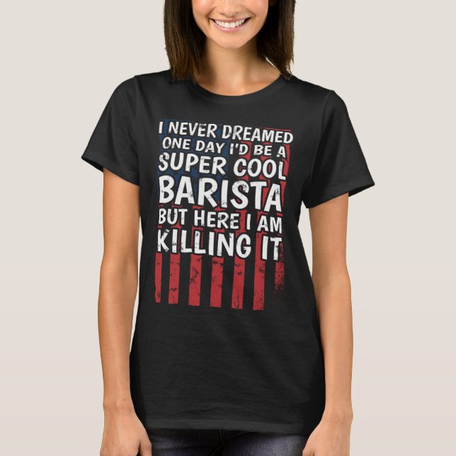 T-shirt Coffee  Espresso Barista (Devant)