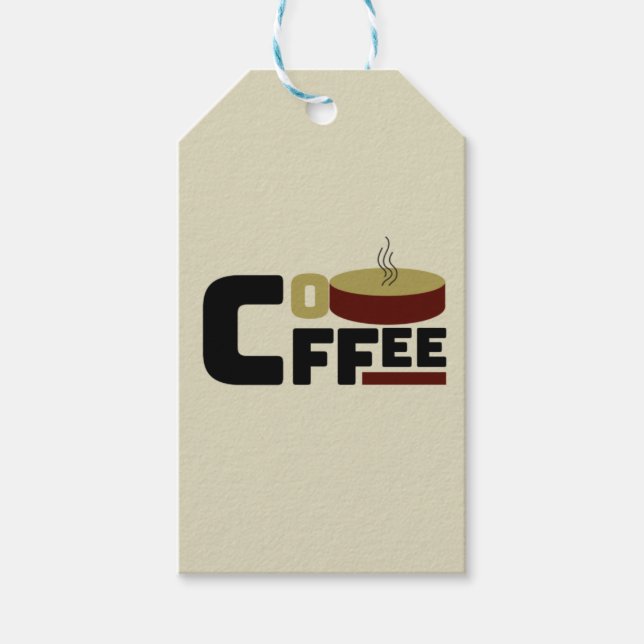 T - Shirt "Coffee Lover's Club" Geschenkanhänger (Vorderseite)