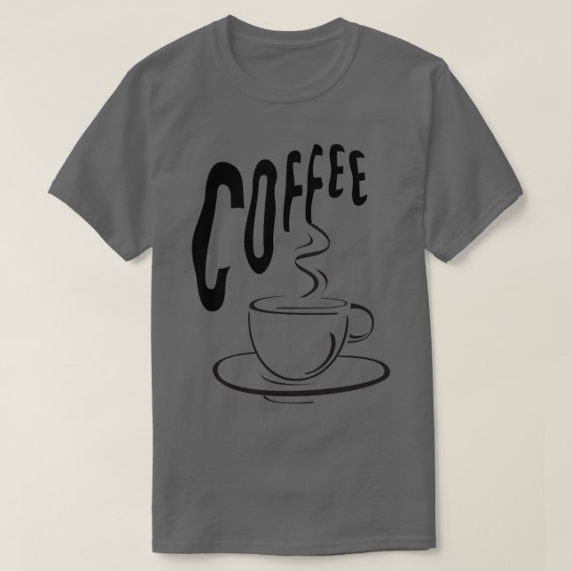 T-shirt Coffee Lovers Cup Design (Design devant)
