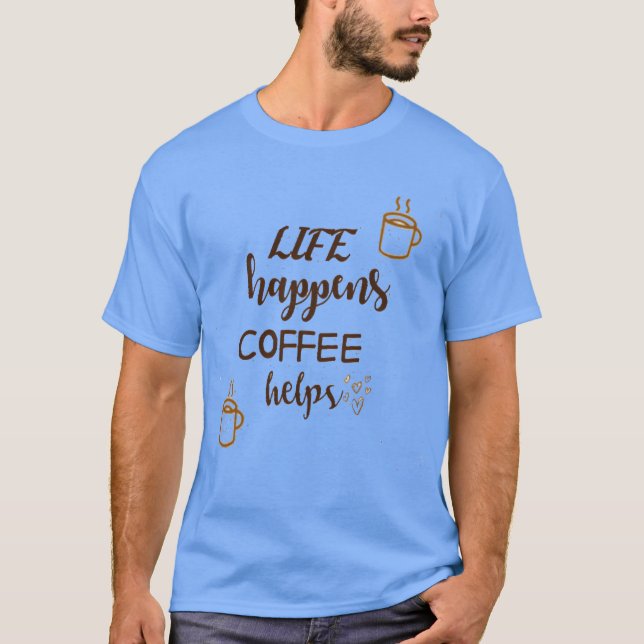 T-shirt Coffee QuotesQuotes vintage (Devant)
