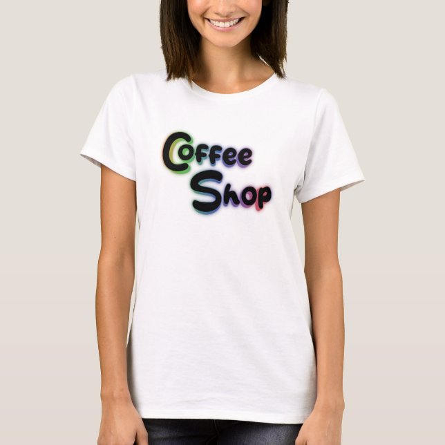 T-shirt Coffee shop (Devant)