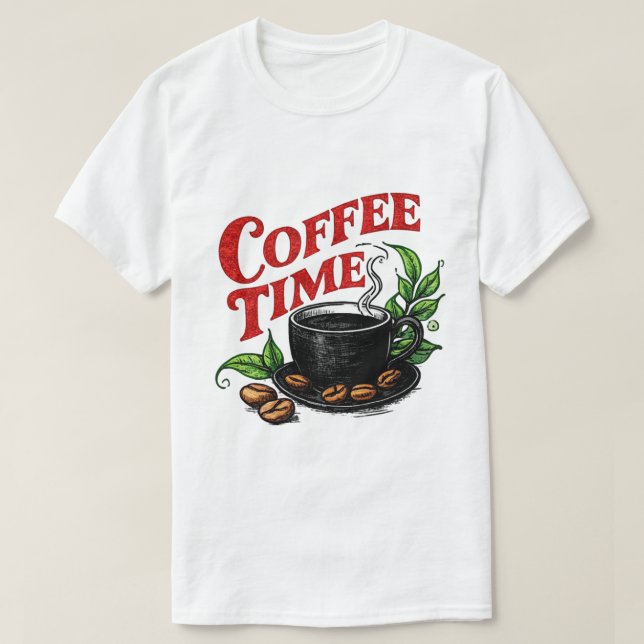 T-shirt Coffee Time  (Design devant)