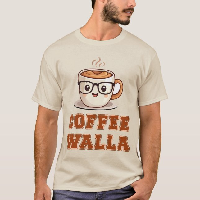 T-SHIRT COFFEE WALLA (Devant)