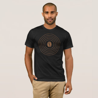 T-shirt Coffee Wave Circle Minimal Design