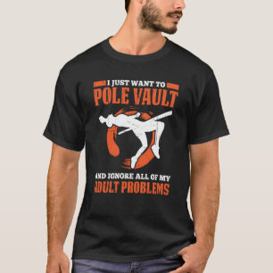 T-shirt Coffre À Poteaux Pour Athlétisme Bar High Jumper T