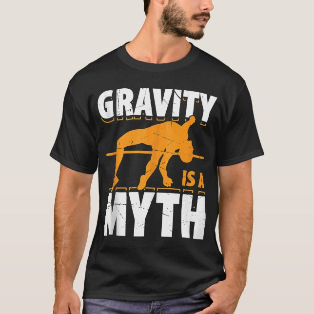 T-shirt Coffre À Poteaux Pour Athlétisme Bar High Jumper T (Devant)