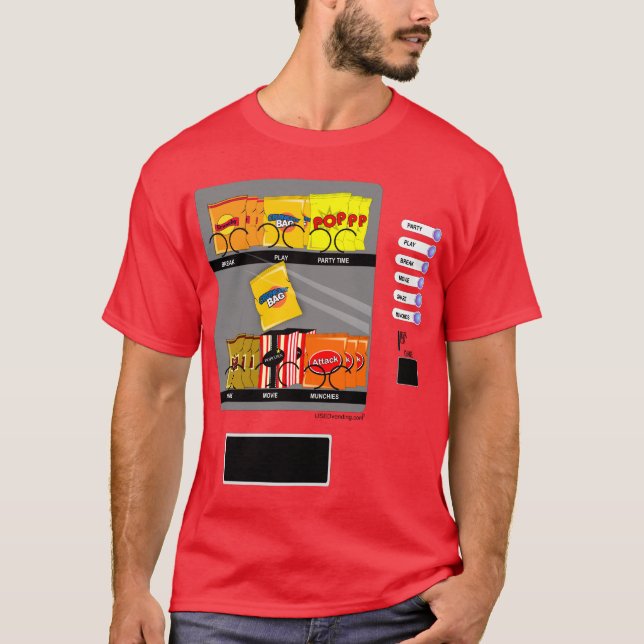 T-shirt Coffre de distributeur automatique (Devant)
