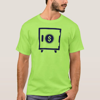 T-shirt Coffre-fort Bleu Boîte