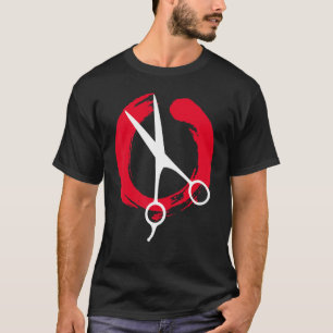 T-shirt Coiffeur Amour Sèche-Cheveux Ciseaux Barber Cheveu