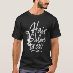 T-shirt Coiffeur de l'équipe Salon des cheveux Barber coif