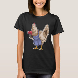 T-shirt Coiffeur de poulet Sèche-cheveux