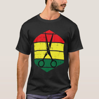 T-shirt Coiffeur Junetten Blm Noir Histoire Hairdres