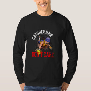 T-shirt Coiffeur ne se soucient pas du joueur de softball 