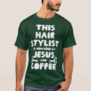 T-shirt coiffeur styliste coiffeurs Jésus Dieu Bible