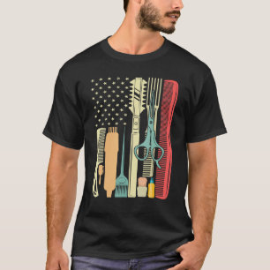 T-shirt Coiffeur Stylo Coiffeur Barber Salon Outils US Ame