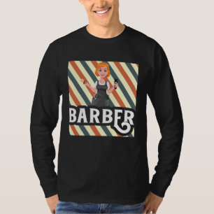 T-shirt Coiffeuse Coiffeur Barbier Salon de beauté Coiffur