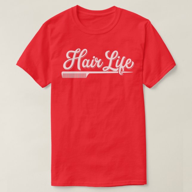 T-shirt Coiffeuse femme Cadeau Coiffeuse Vie de cheveux Sa (Design devant)