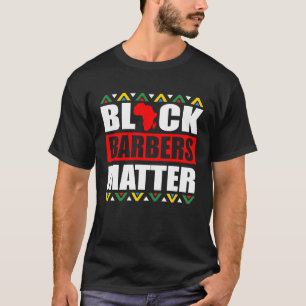 T-shirt Coiffeuse noire en matière coiffeuse Africaine A