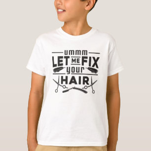 T-shirt Coiffeuse Stylo Barber Ciseaux Coiffeur Idée cadea