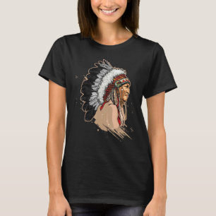 T-shirt Coiffure amérindienne