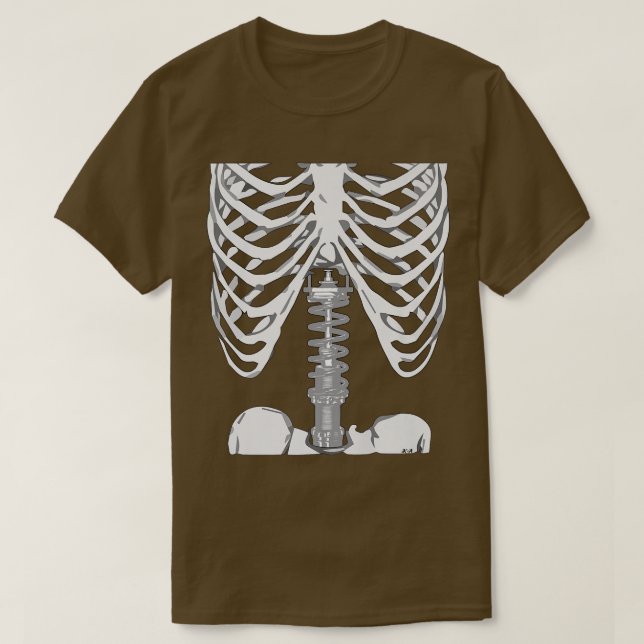 T-shirt Coilover Skeleton Race Suspension Spi (Design devant)