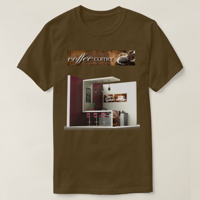 T-shirt coin café (Design devant)