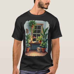 T-shirt Coin lecture des parents de plantes - Ambiance cos