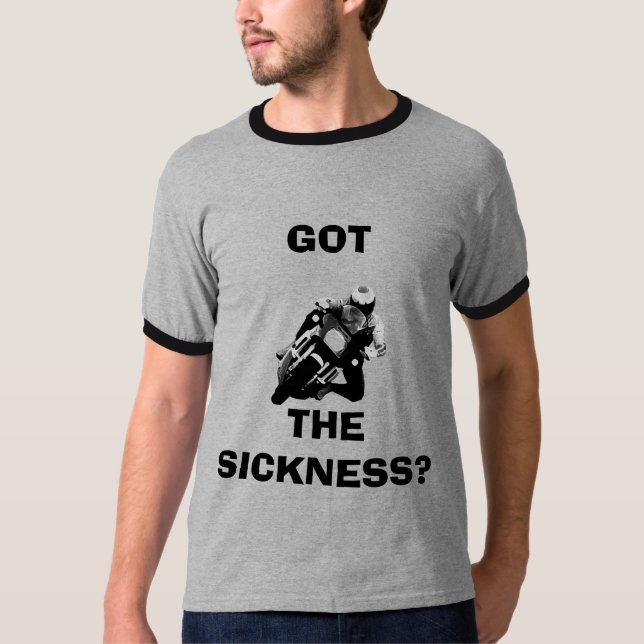 T-shirt coin, OBTENU, LA MALADIE ? (Devant)