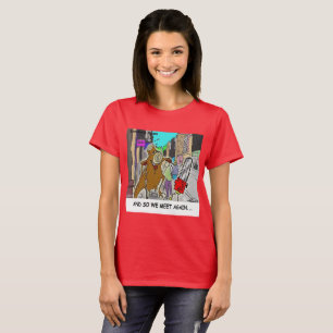 T-shirt Coincé : Chainsaw Vs Tree bande dessinée drôle