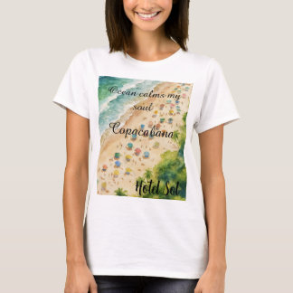 T-shirt Cojín Playero Personalizable Copacabana Hotel Sol