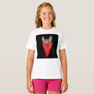 T-shirt Col de chat Gangster