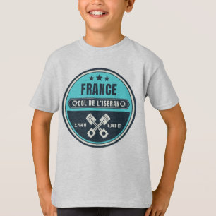 T-shirt Col de l’Iseran français Alpes motobike tour