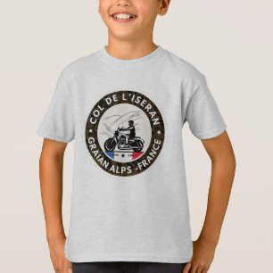 T-shirt Col de l’Iseran français Alpes motobike tour