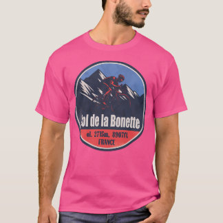 T-shirt Col De La Bonette France Vélo Design