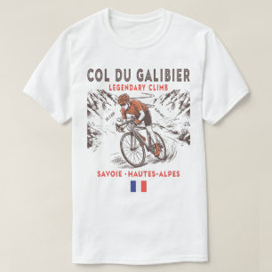 T-shirt Col du Galibier Cyclisme Légendaire Français