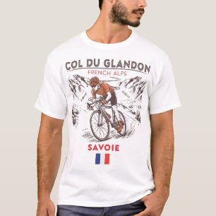 T-shirt Col du Glandon Cyclisme Alpes françaises Route F